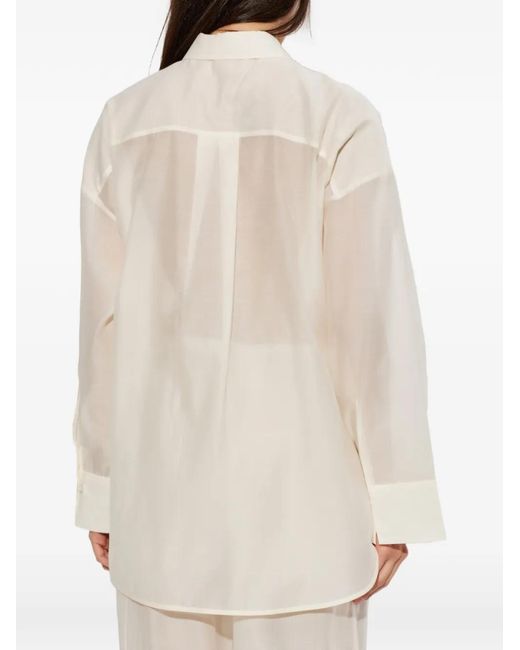 By Malene Birger White Derris Sheer Shirt