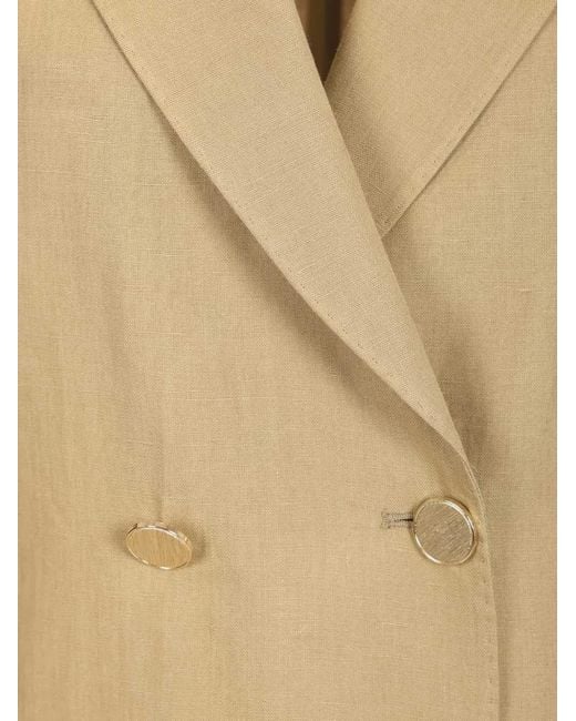 Latorre Natural Double-Breasted Blazer