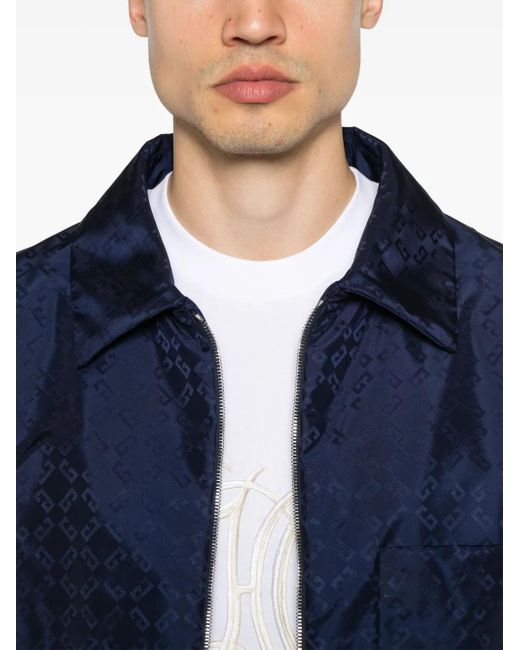 Givenchy Blue Monogram 72 Jacquard Overshirt for men