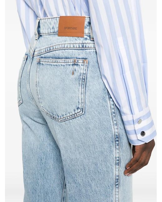 Sportmax Zero Flared Jeans in het Blue