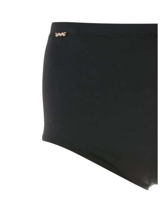Amir Slama Black Panelled Trunks for men