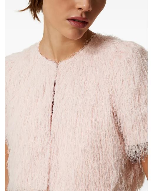 Giacca Crop A Maniche Corte di Twinset in Pink