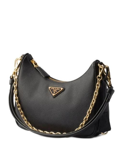 Prada Black Re-Edition Schultertasche