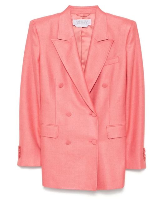 Gabriela Hearst Pink Gavin Blazer