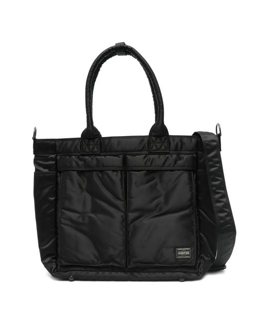 Porter-Yoshida and Co Black Tanker Quilted Tote Bag