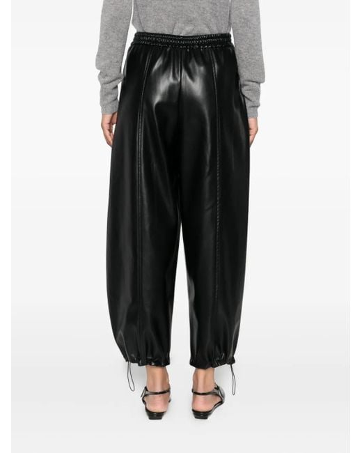 Pinko Black Elasticated-Waistband Trousers