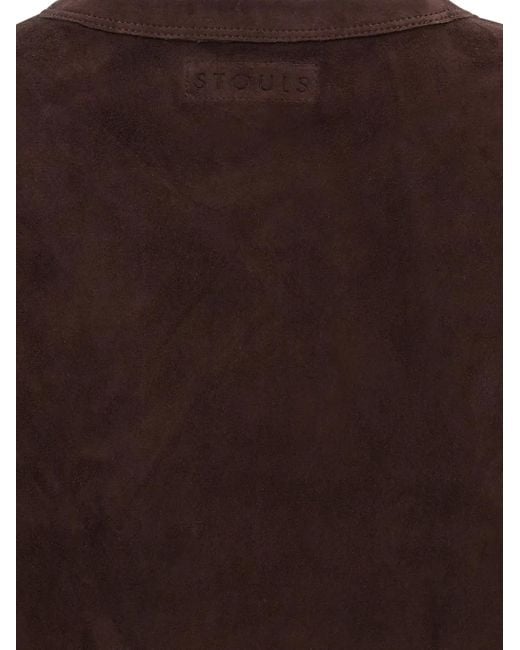 Stouls 05 スエード Tシャツ Brown