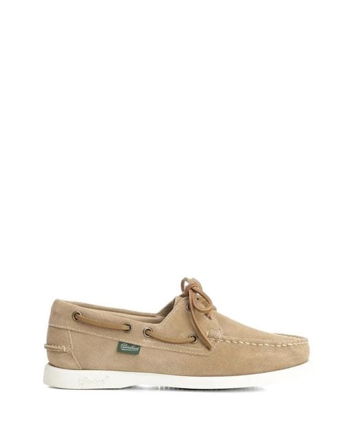 Paraboot White Suede Barth Moccasin