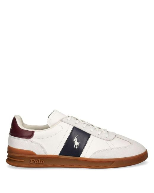 Polo Ralph Lauren White Heritage Aera Sneakers