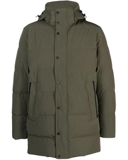 Paul & Shark Green Save The Sea Down Jacket for men