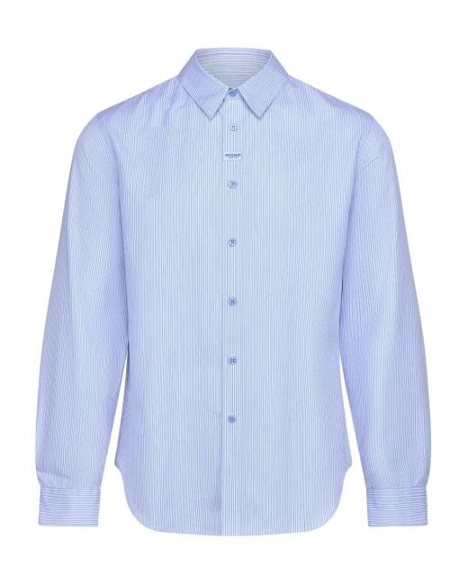 Martine Rose Blue Gestreiftes Hemd