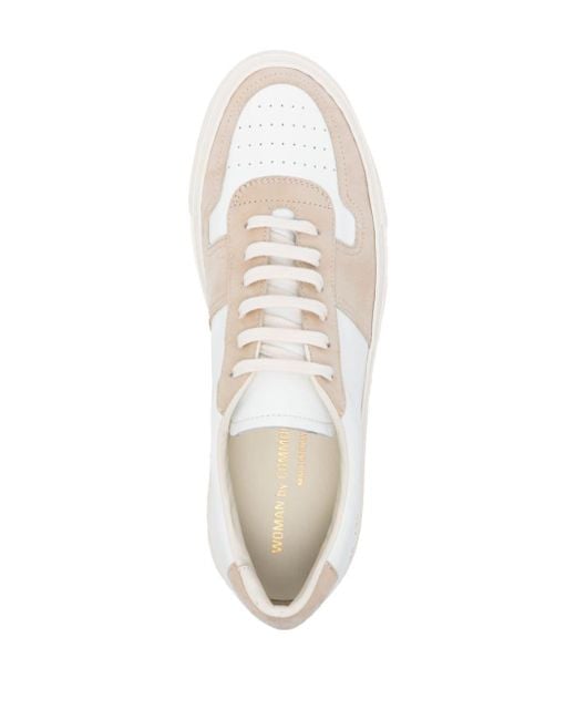 Common Projects White Bball Panelled Sneakers