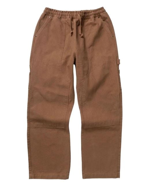 Service Works Brown Utility Chef Drawstring-Waist Trousers for men