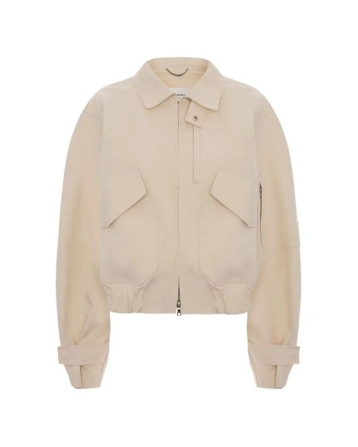 Victoria Beckham Natural X Bomber Jacket