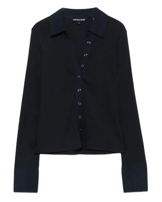 Veronica Beard T Scottie Blouse in het Black