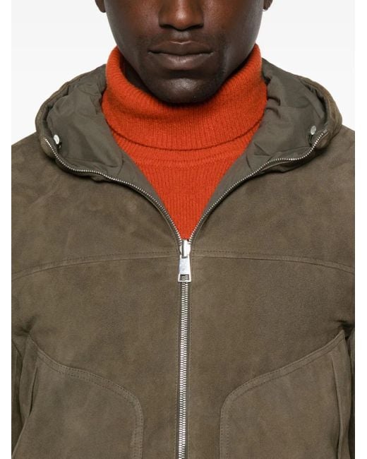 Valstar Wildlederjacke mit Kapuze in Green für Herren