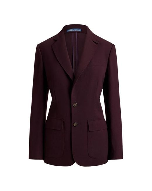 Polo Ralph Lauren Purple Heritage Wool Blazer