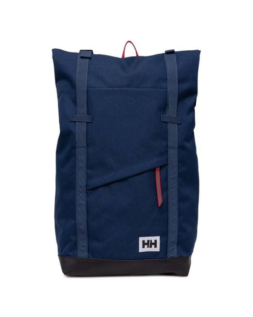 Helly Hansen Blue Stockholm Logo-Patch Buckle-Fastening Backpack