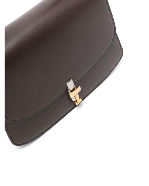 The Row Gray Sofia 8.75 Leather Shoulder Bag