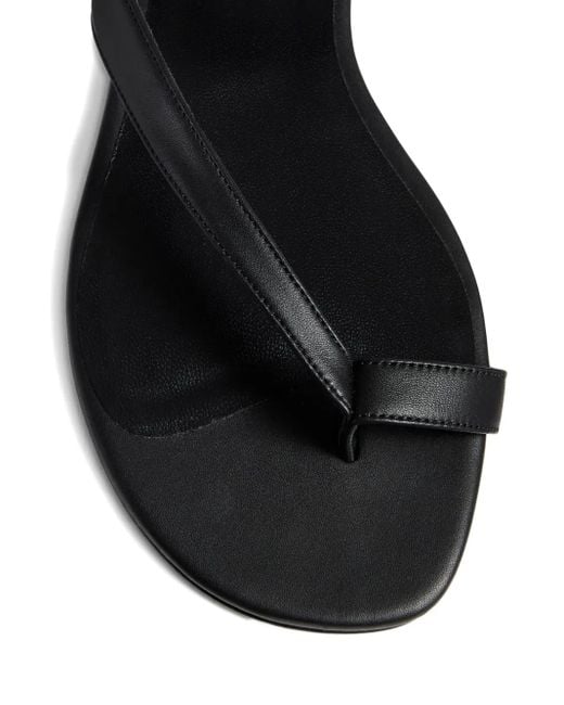 Khaite Black Ankle-Strap Sandals