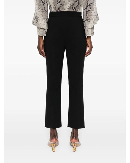 Max Mara Black Parata High-Waist Bootcut Trousers