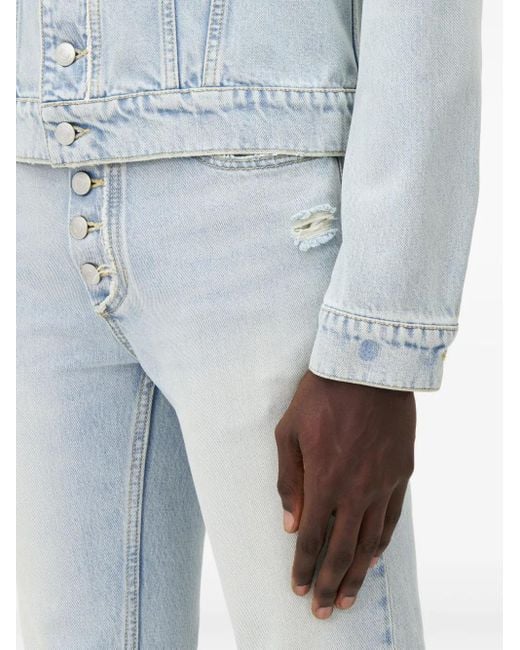 McQueen Blue Cotton Jeans for men