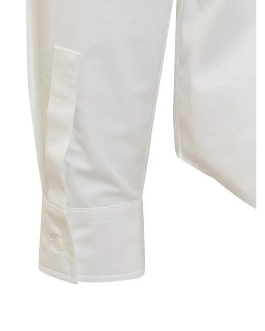 Off-White c/o Virgil Abloh White Crossover-Detail Long-Sleeve Shirt for men
