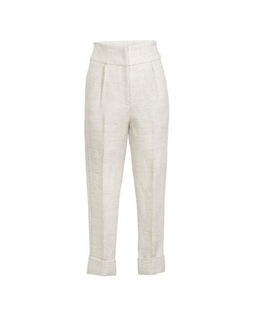 Silvia Tcherassi White Moad Trousers