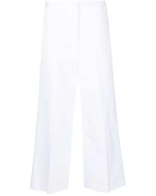 Pantalones de vestir anchos Fabiana Filippi de color White