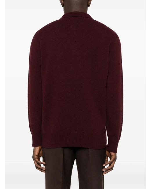 Pull Patte Boutonnée Amaranto pour homme en coloris Purple