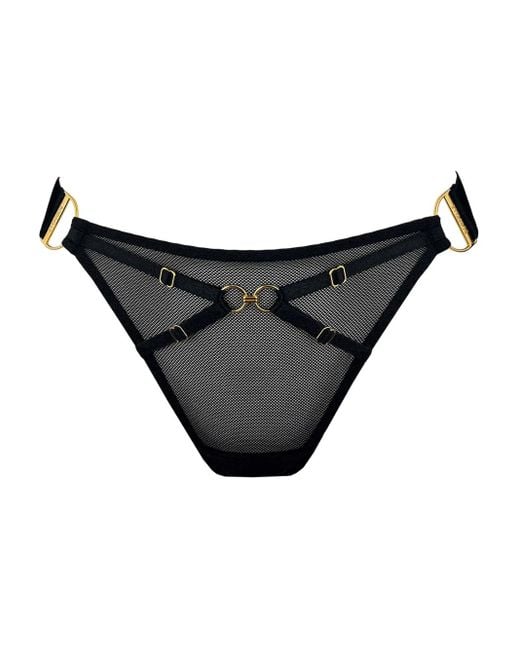 Bordelle Black Nara Mesh Thong