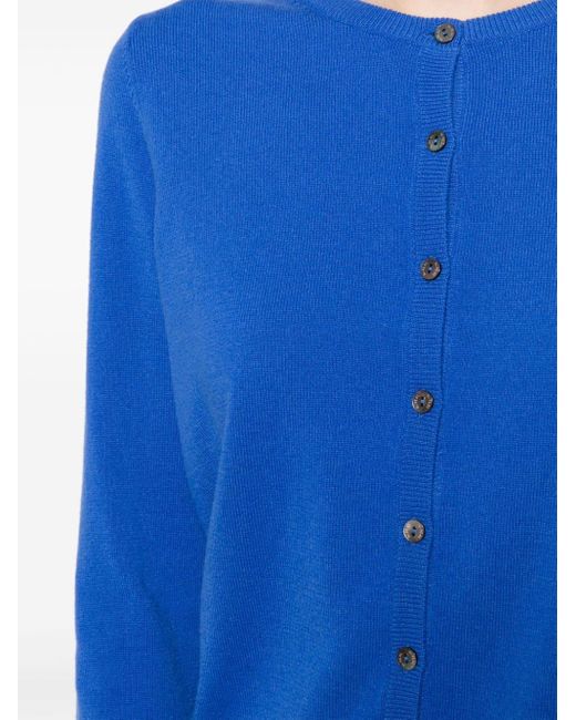 Cardigan Olivia di N.Peal Cashmere in Blue