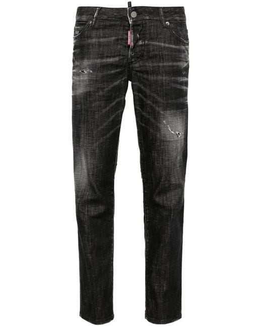 DSquared² Gray Jennifer Skinny Jeans