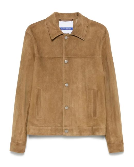 Jacob Cohen Brown Suede Jacket for men