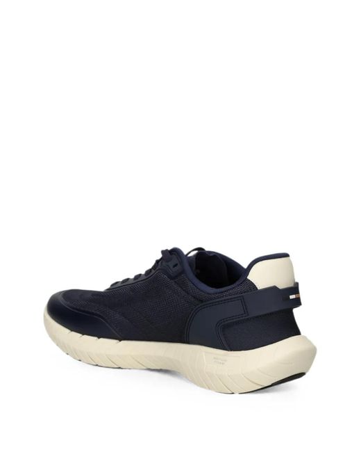 Boss Blue Baskets -Motion Runn À Bords En Cuir for men