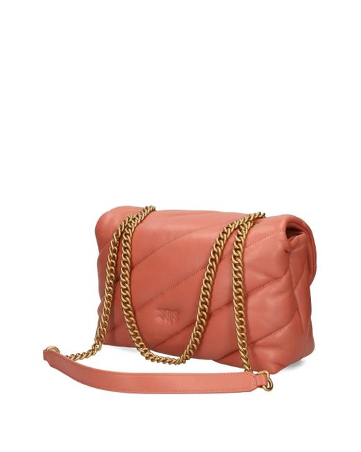 Bolso acolchado con correa de cadena Pinko de color Pink
