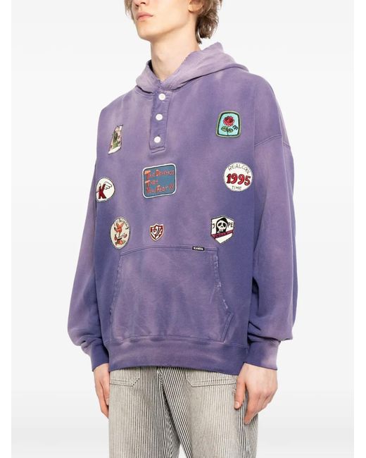 KAMIYA Purple Patch Hoodie for men