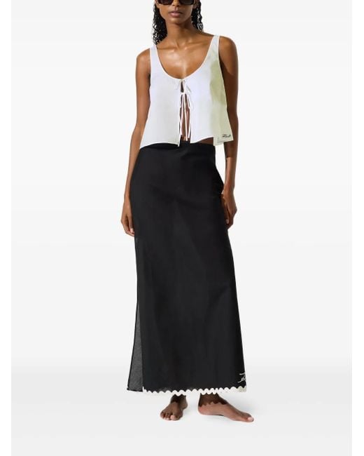 Karl Lagerfeld White Oberteil Aus Baumwolle