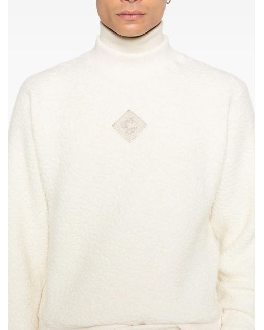 Casablanca White Sweat À Détails De Coutures for men