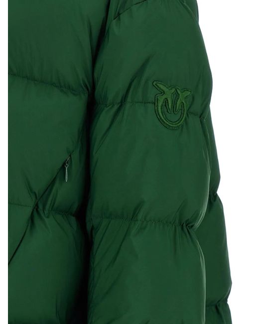 Pinko Green Giza Puffer Jackets