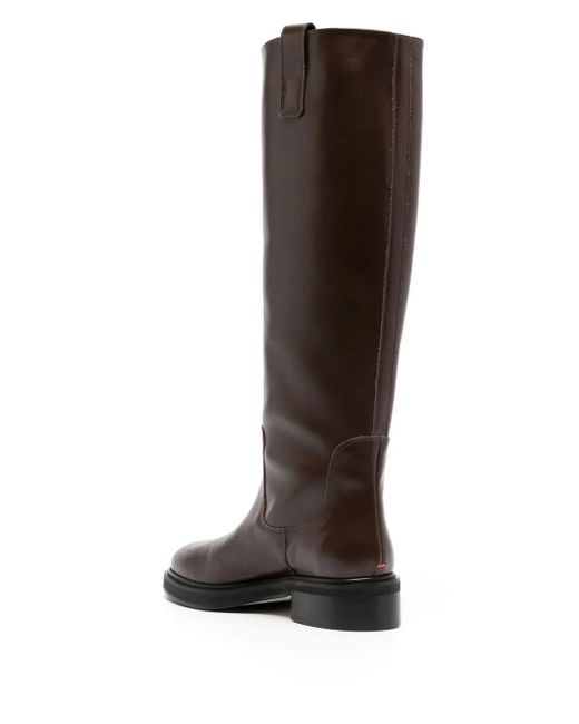 Aeyde Brown Henry 45Mm Knee-Length Boots