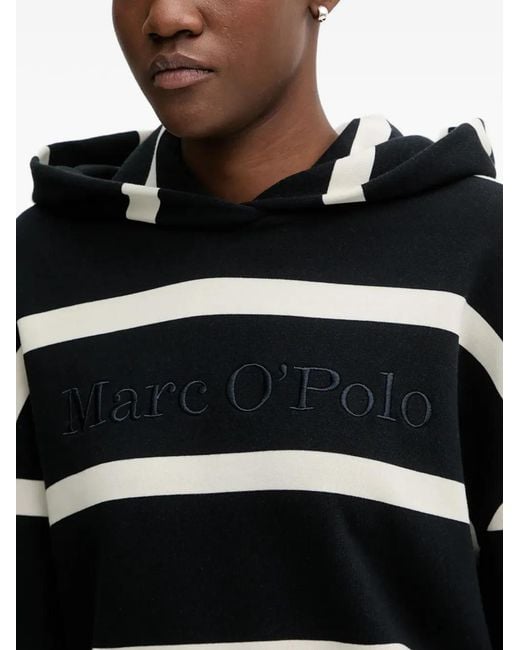 Marc O' Polo Black Striped Hoodie