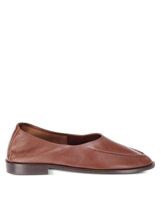 Hereu Brown Juliol Winter Leather Loafers