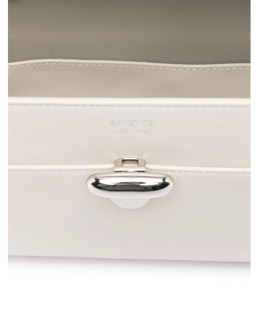 SAVETTE White Symmetry Clutch Bag