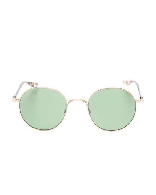 Barton Perreira Green Round Sunglasses