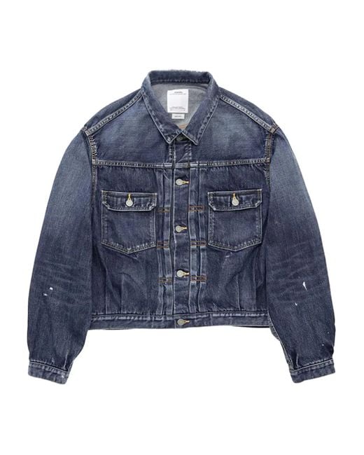 Visvim Jeansjacke Im Distressed-Look in Blue für Herren