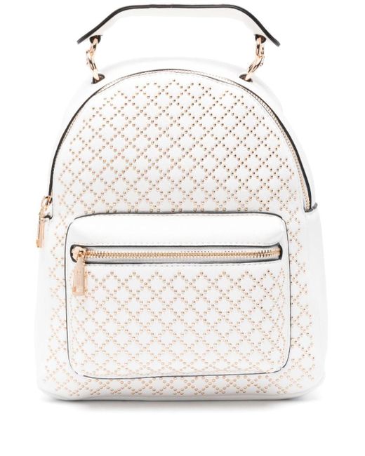 Liu Jo White Stud-embellished Backpack