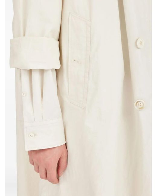 Maison Margiela Trenchcoat Met Puntkraag in het White voor heren