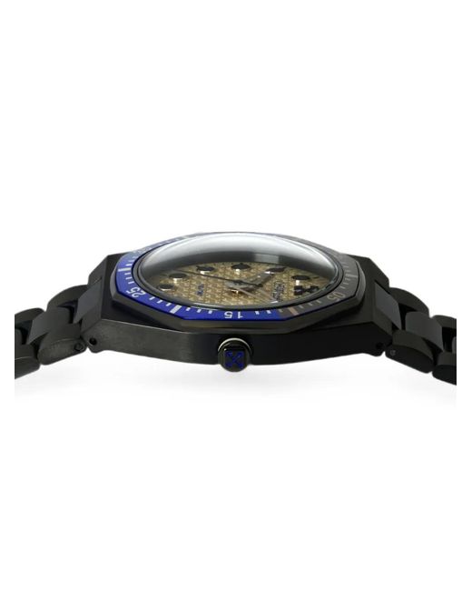Off-White c/o Virgil Abloh Blue Dry Mode Rotating Bezel 39Mm Watch for men