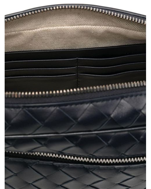 Bottega Veneta Black Intrecciato Leather Clutch Bag for men